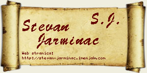 Stevan Jarminac vizit kartica